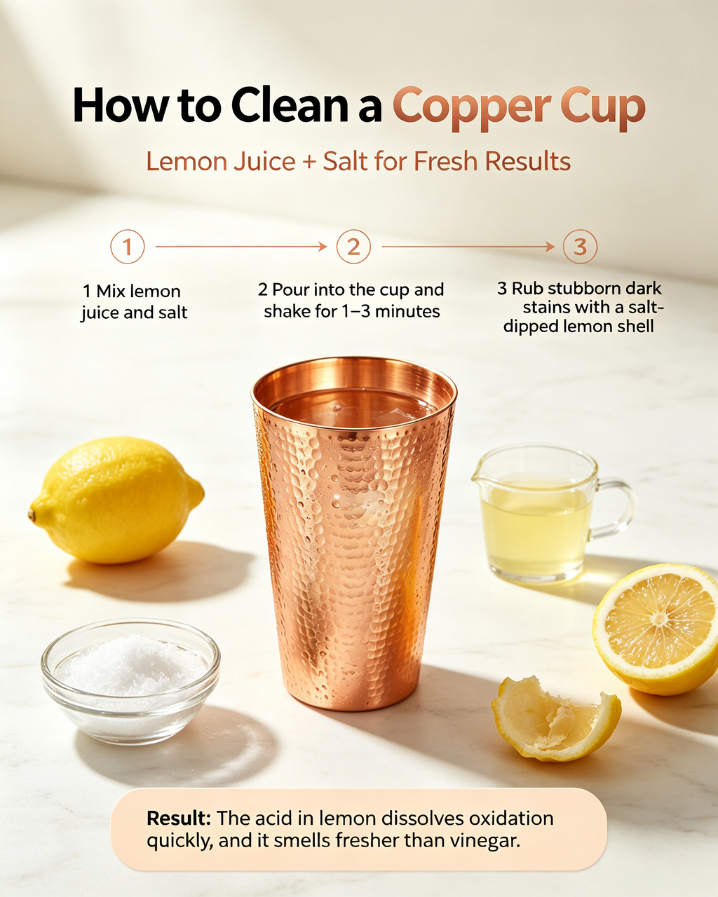 18 Ounce 100% Pure Copper Cups
